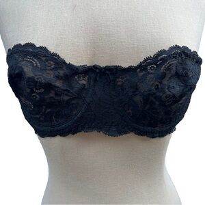 Vintage Victoria's Secret Lace Strapless Bra Size 36A